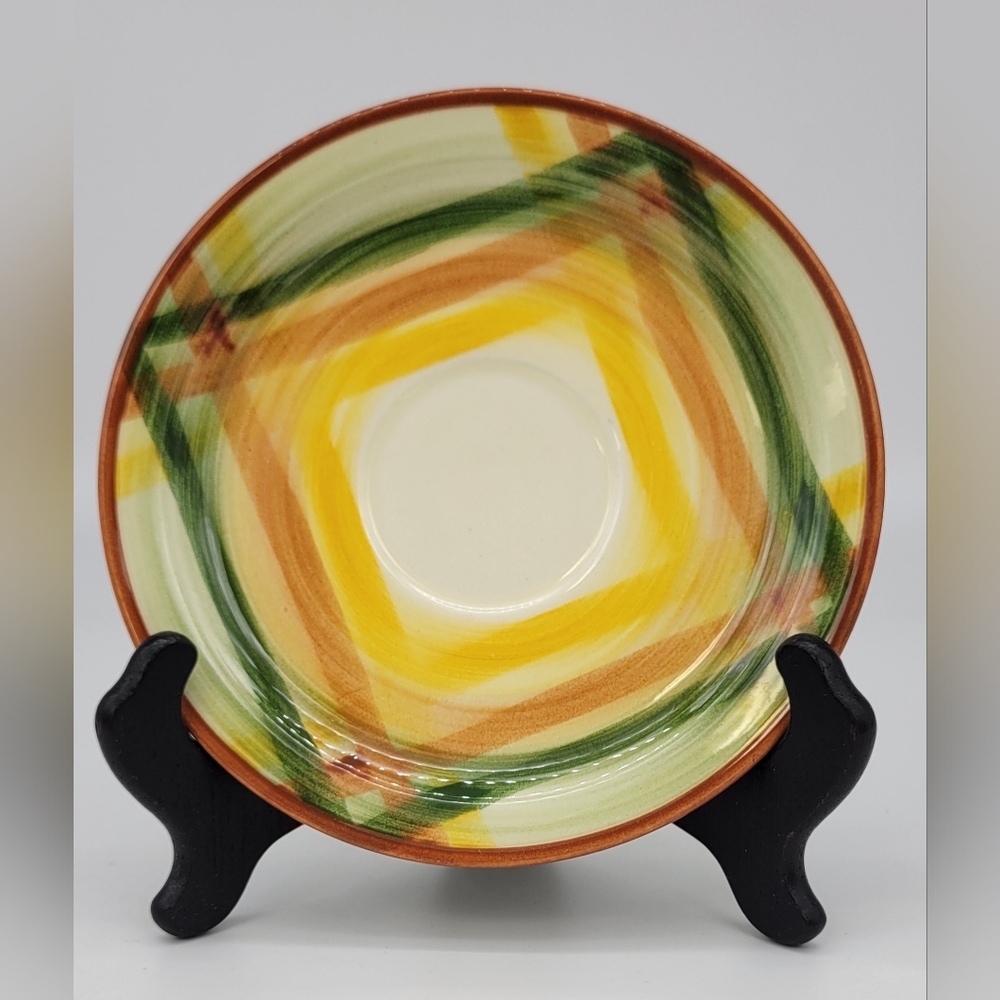 Vintage Vernonware Homespun 6.25" Saucer Replacement USA